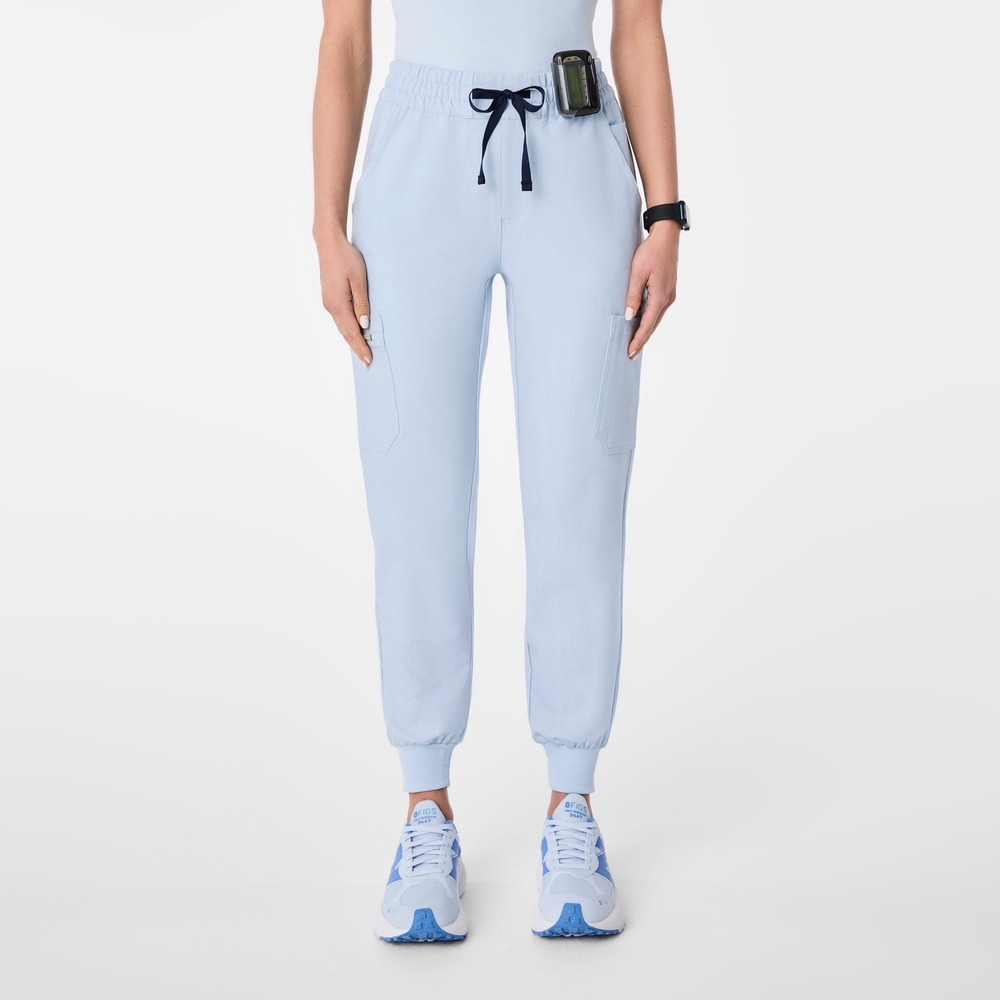 Figs Women's Chambray High wasted Uman Jogger Scrub Pants